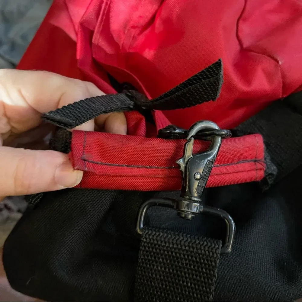 Vintage Large Red L.L. Bean Adventure Duffel Bag